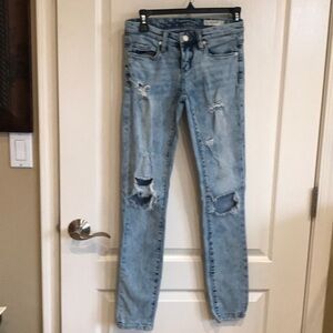 Skinny classic ripped jeans